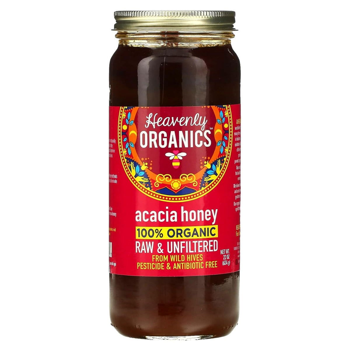 HEAVENLY ORGANICS: Acacia Honey, 22 oz - Sunshine Co Op. - #tag1# - #tag2# - #tag3# - #tag4#