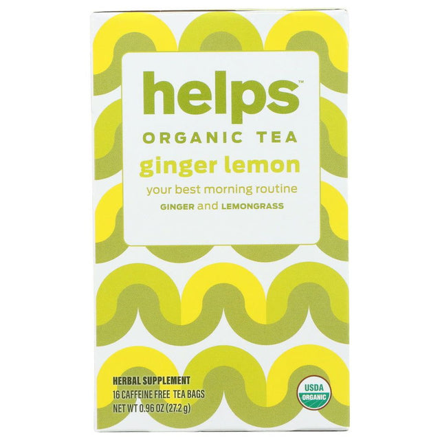 HELPS: Organic Tea Ginger Lemon, 16 bg - #tag1# - #tag2#