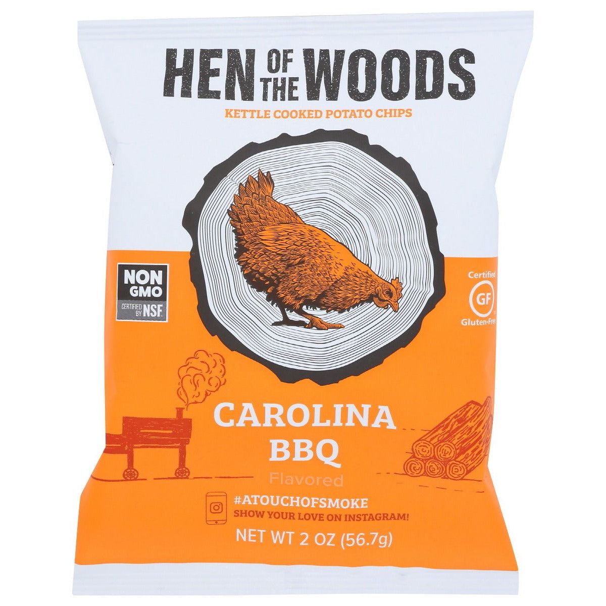 HEN OF THE WOODS: Chips A Touch Of Smke 2Oz, 2 oz - #tag1# - #tag2#