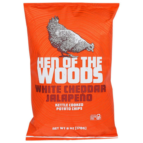 HEN OF THE WOODS: White Cheddar Jalapeno Chips, 6 oz - #tag1# - #tag2#