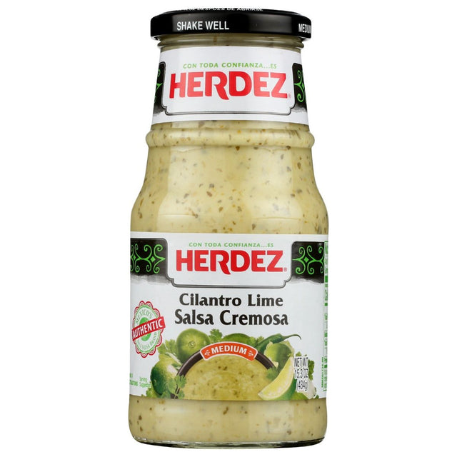 HERDEZ: Cilantro Lime Salsa Cremosa, 15.3 oz - #tag1# - #tag2#