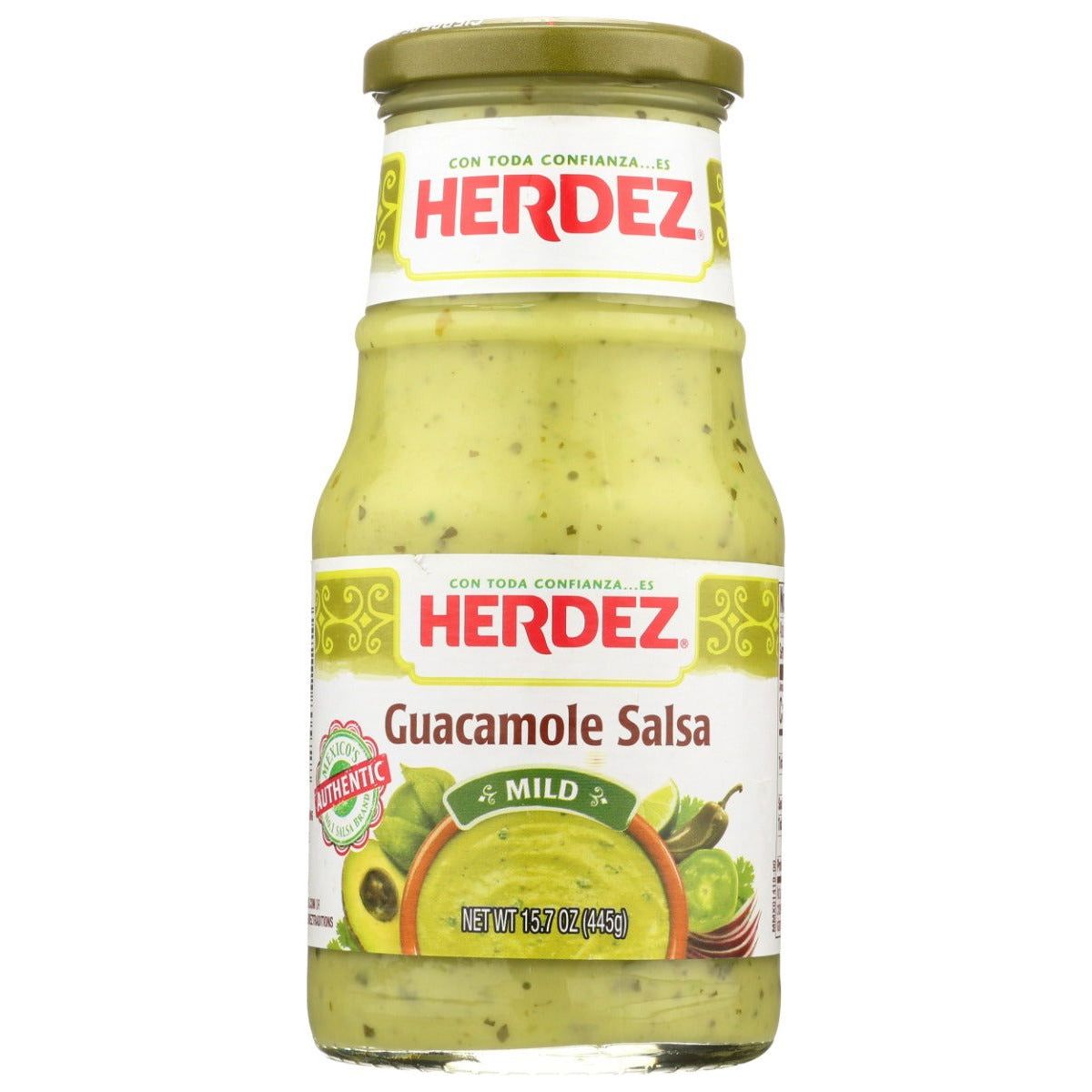 HERDEZ: Guacamole Salsa Mild, 15.7 oz - Sunshine Co Op. - #tag1# - #tag2# - #tag3# - #tag4#