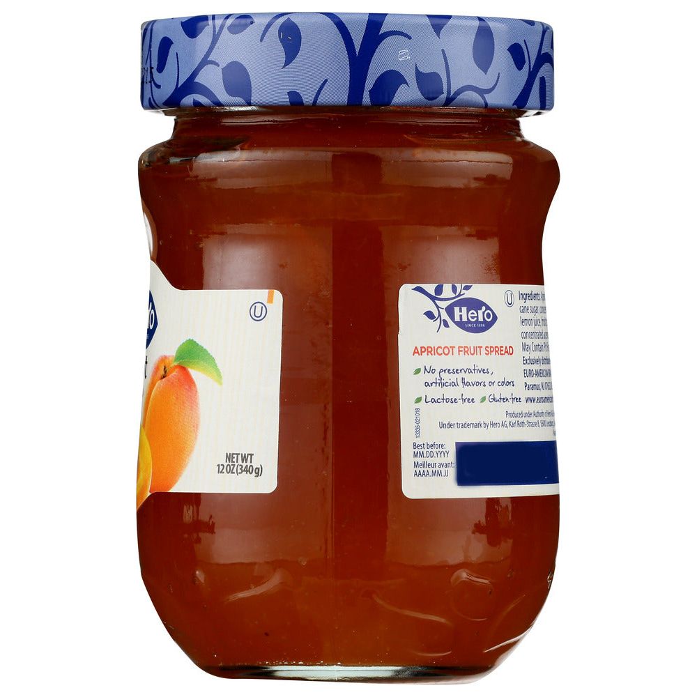 HERO: Fruit Spread Apricot, 12 oz - #tag1# - #tag2#