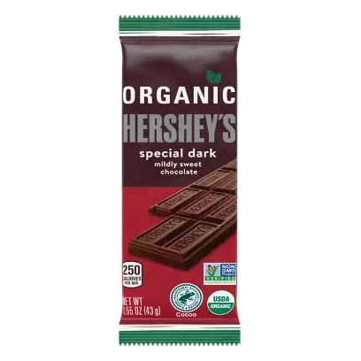 HERSHEY: Special Dark Organic Chocolate Candy Bar, 1.55 oz - #tag1# - #tag2#