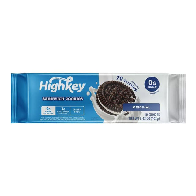 HIGH KEY SNACKS: Original Sandwich Cookies, 4.27 oz - #tag1# - #tag2#