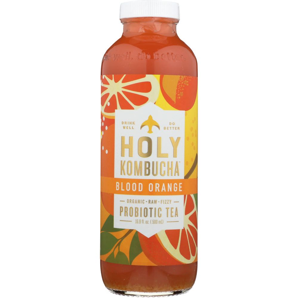HOLY KOMBUCHA: Blood Orange Probiotic Tea, 16.9 oz - #tag1# - #tag2#