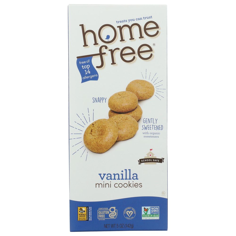 HOME FREE: Gluten Free Mini Vanilla Cookies, 5 oz - #tag1# - #tag2#