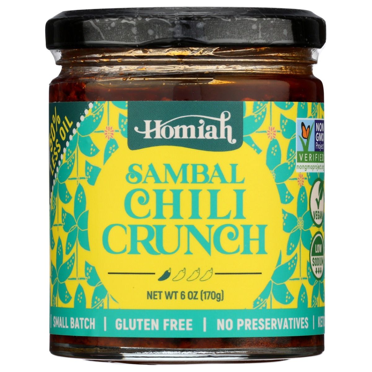 HOMIAH: Sambal Chili Crunch Vegan, 6 oz - #tag1# - #tag2#