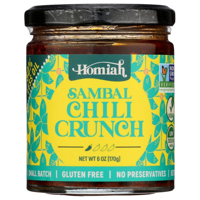 HOMIAH: Sambal Chili Crunch Vegan, 6 oz - #tag1# - #tag2#