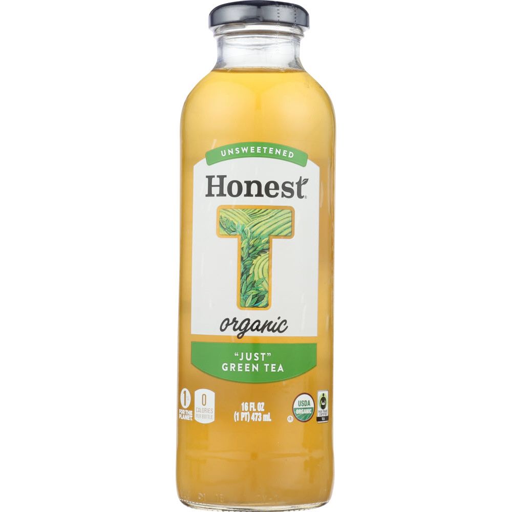 HONEST TEA: Organic Unsweetened Just Green Tea, 16 oz - #tag1# - #tag2#