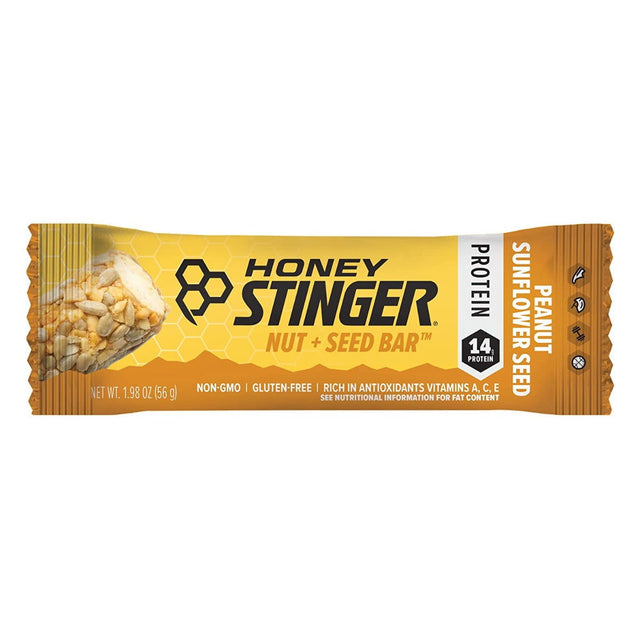 HONEY STINGER: Peanut Sunflower Seed Bar, 1.98 oz - #tag1# - #tag2#