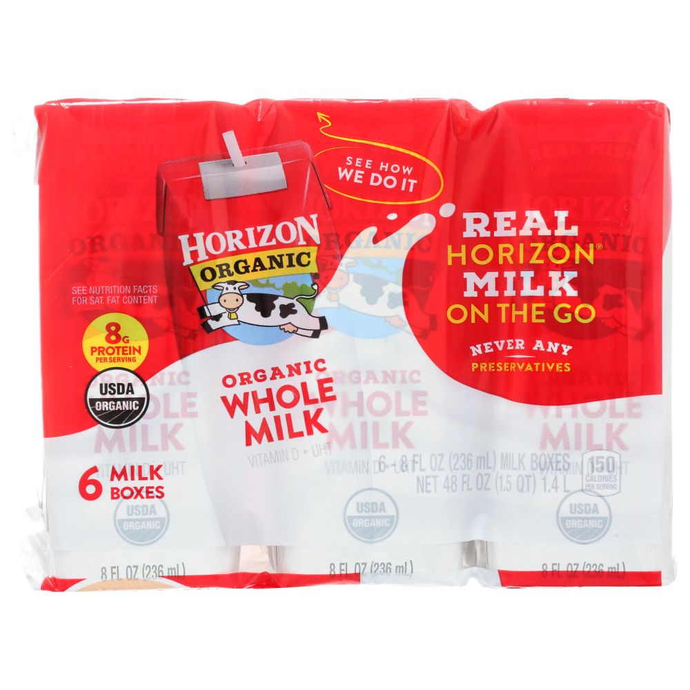 HORIZON: Organic Whole Milk 6 Count, 48 fo - #tag1# - #tag2#