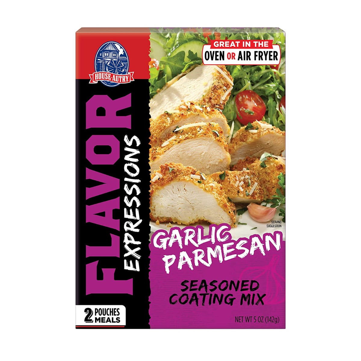 HOUSE AUTRY: Flavor Expressions Garlic Parmesan Seasoned Coating Mix, 5 oz - #tag1# - #tag2#
