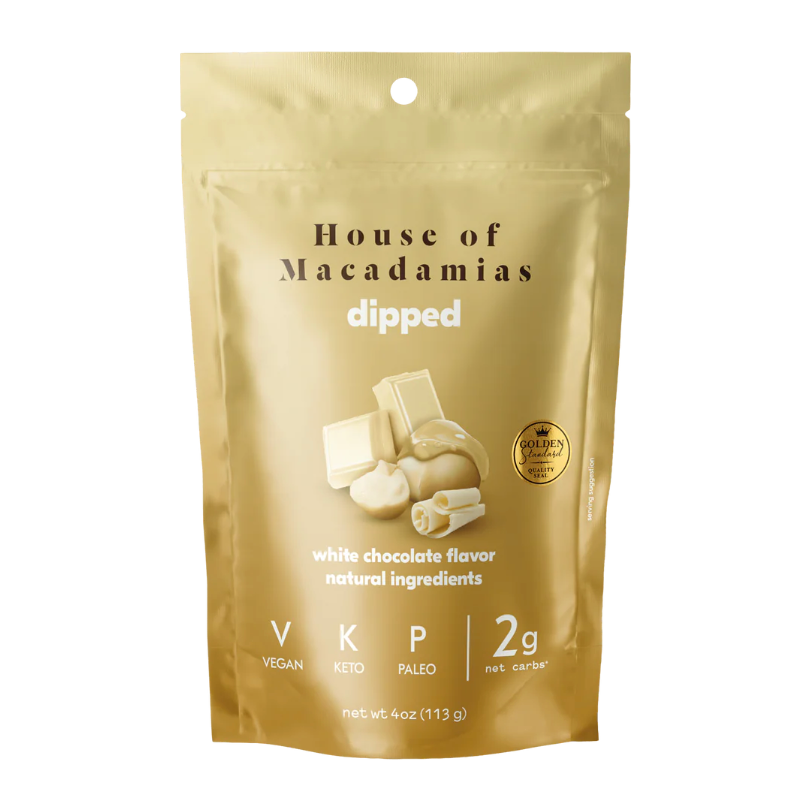 HOUSE OF MACADAMIAS: Nuts Dip White Chocolate, 4 oz - #tag1# - #tag2#