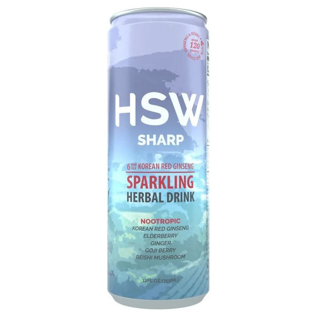 HSW: Sharp Sparkling Herbal Drink Nootropic, 12 fo - #tag1# - #tag2#