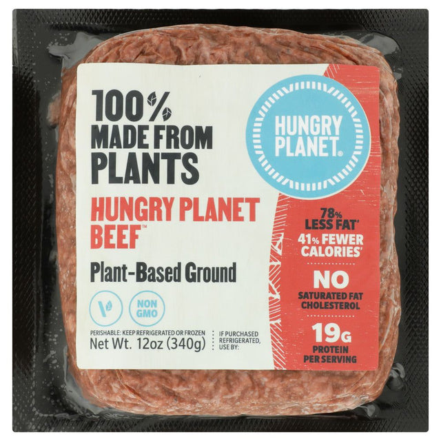 HUNGRY PLANET INC: Beef Ground Chub Plnt Bse, 12 oz - #tag1# - #tag2#