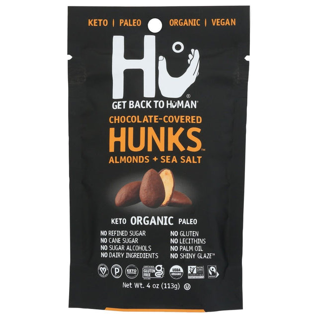 HU: Chocolate Covered Hunks Almonds and Sea Salt, 4 oz - #tag1# - #tag2#