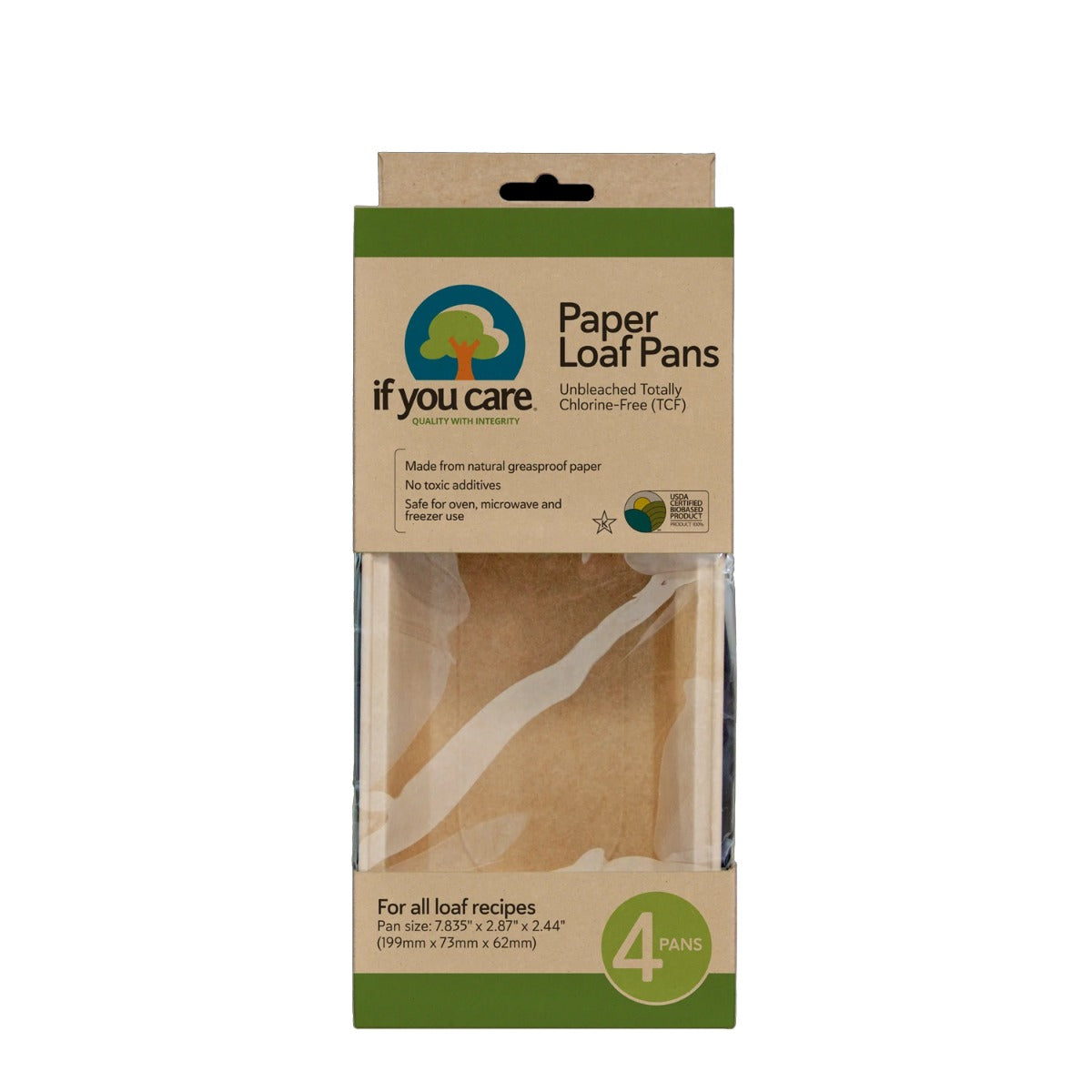 IF YOU CARE: Paper Loaf Pans, 4 pc - #tag1# - #tag2#