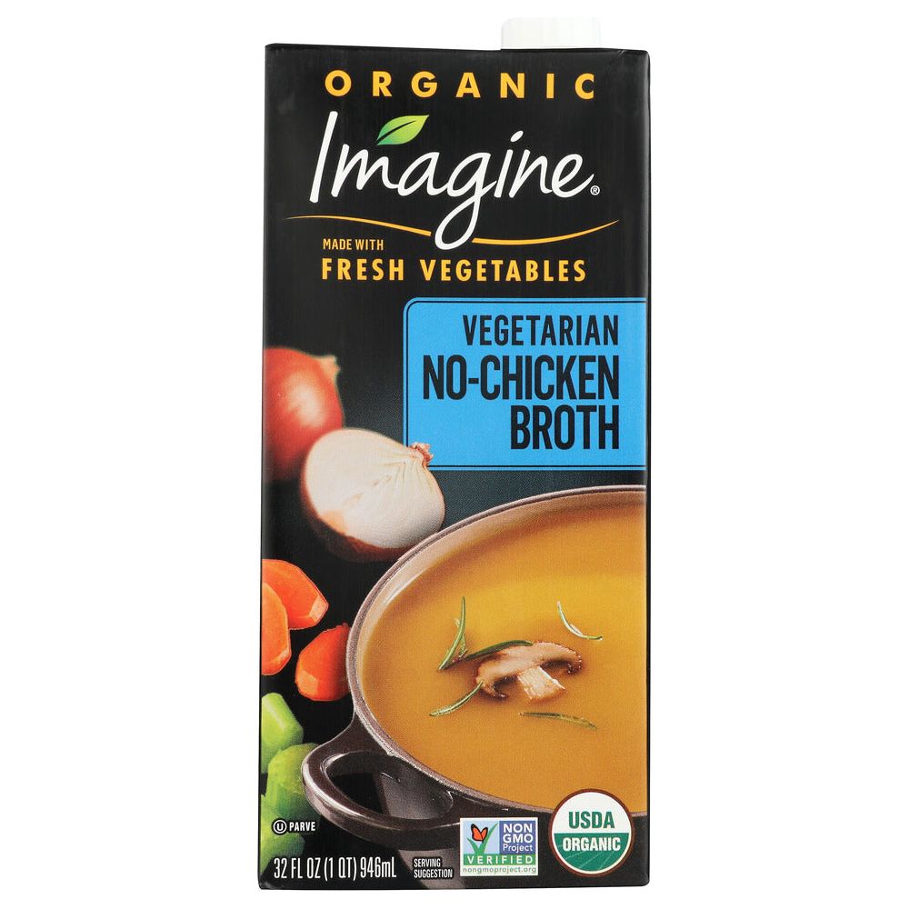 IMAGINE: Organic No-Chicken Broth, 32 oz - #tag1# - #tag2#