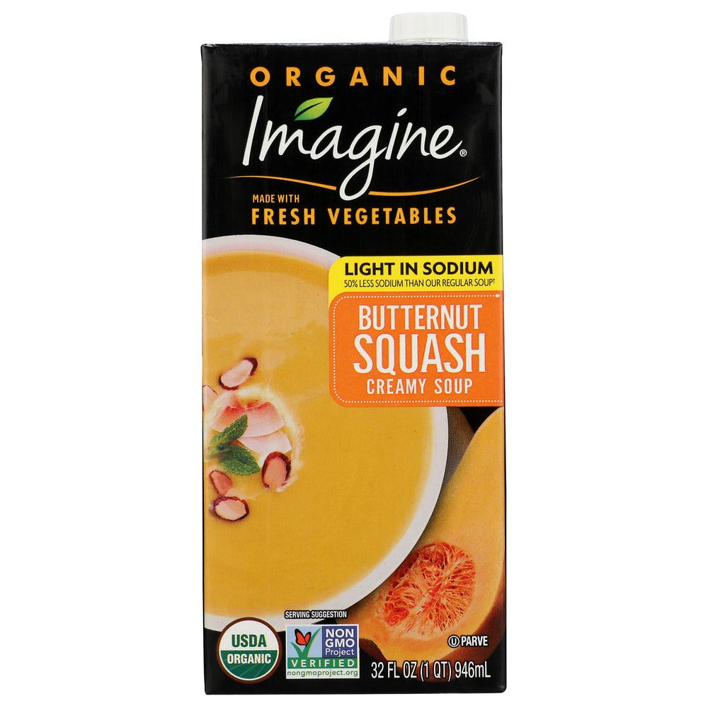 IMAGINE: Organic Soup Light in Sodium Creamy Butternut Squash Soup, 32 oz - #tag1# - #tag2#