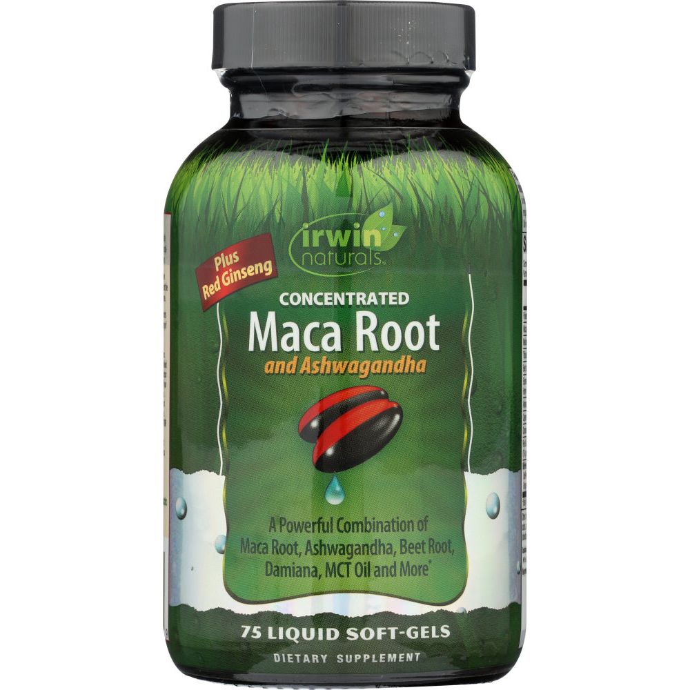 IRWIN NATURALS: Maca Root Ashwagandha, 75 sg - #tag1# - #tag2#