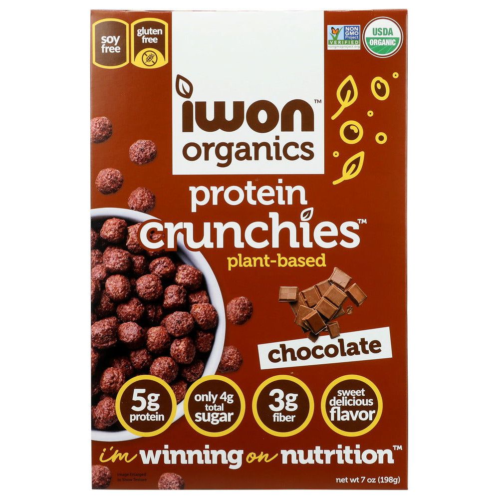 IWON ORGANICS: Crunchies Protein Choco, 7 oz - #tag1# - #tag2#