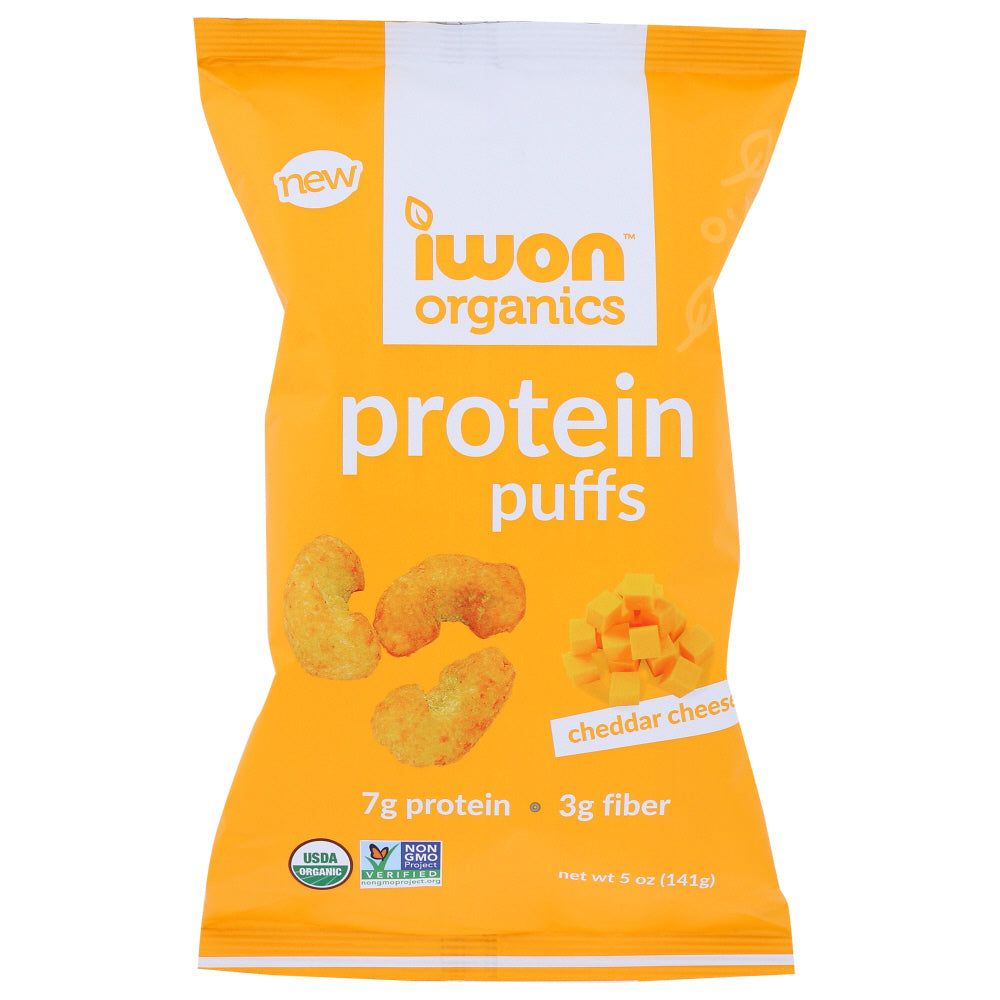 IWON ORGANICS: Protein Puffs Cheddar Cheese, 5 oz - #tag1# - #tag2#
