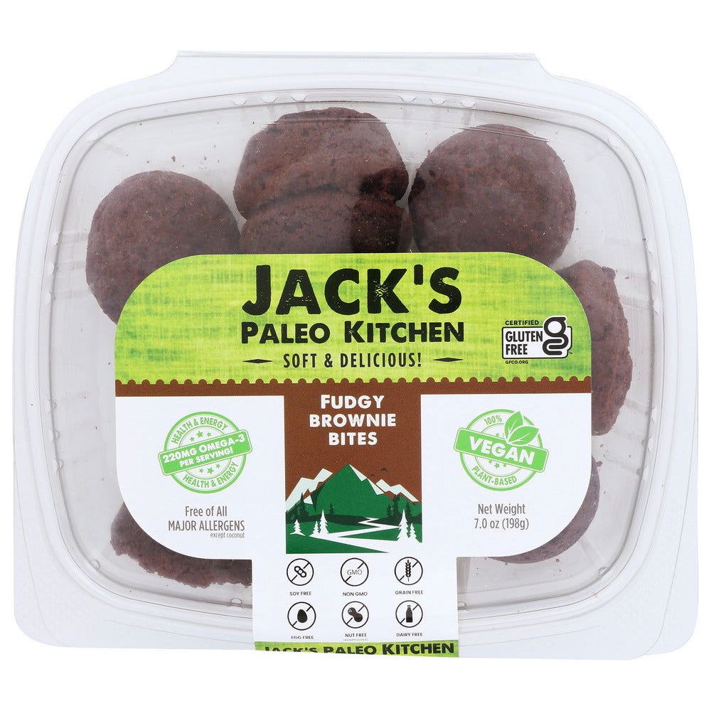 JACKS PALEO KITCHEN: Fudgy Brownie Bites, 7 oz - #tag1# - #tag2#