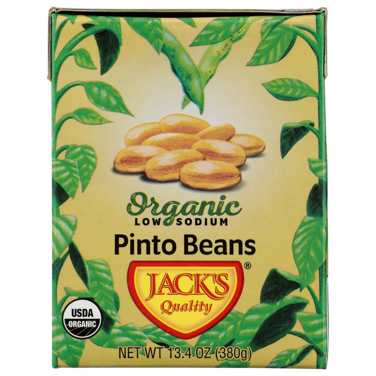 JACKS QUALITY: Organic Low Sodium Pinto Beans, 13.4 oz - #tag1# - #tag2#