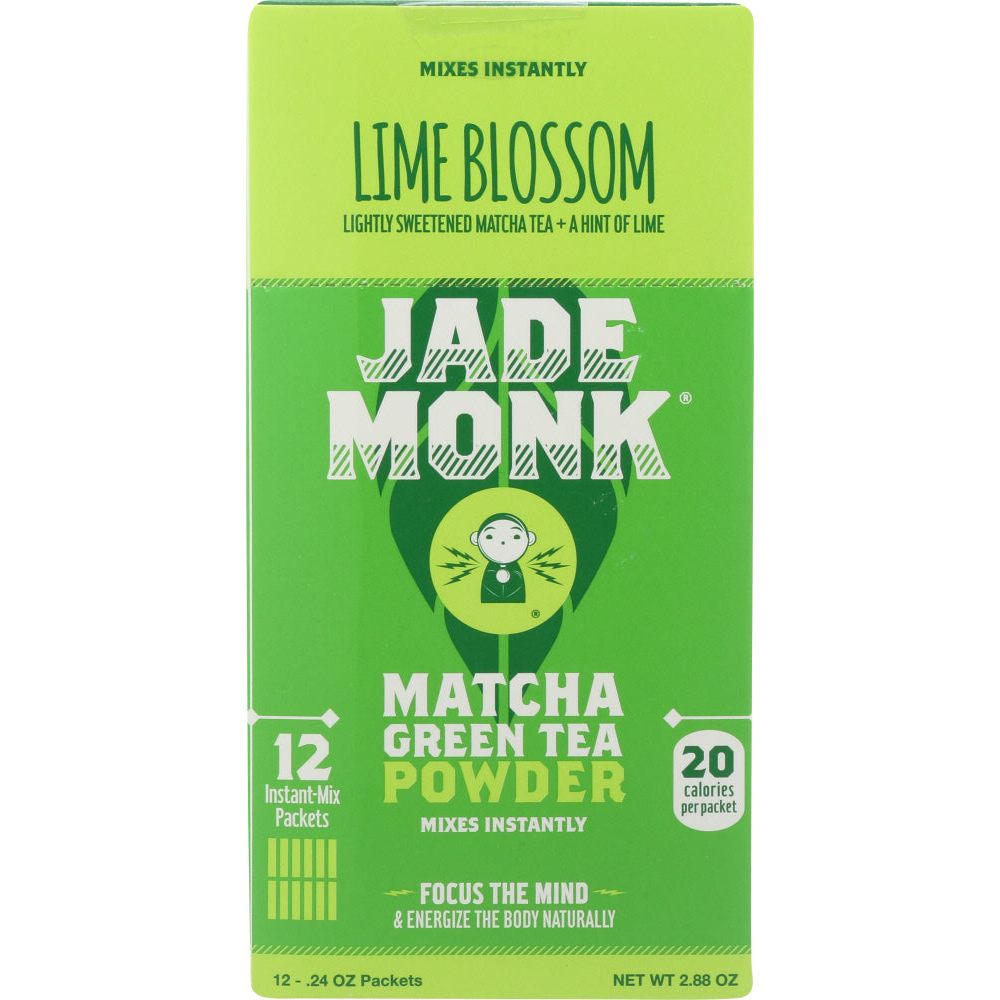 JADE MONK: Lime Blossom Matcha Tea, 2.88 oz - #tag1# - #tag2#