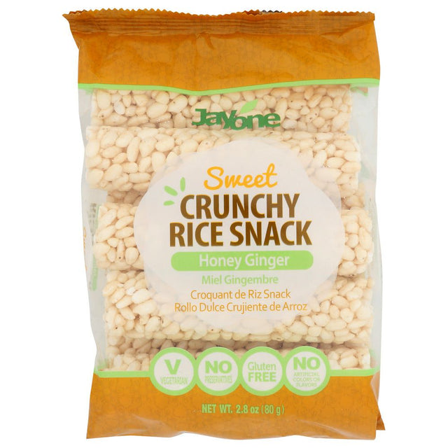 JAYONE: Rice Snack Crunchy Honey Ginger, 2.8 OZ - #tag1# - #tag2#