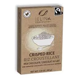 JELINA CHOCOLATIER: Bar Rice Crisp Mk Choc, 1.41 oz - #tag1# - #tag2#