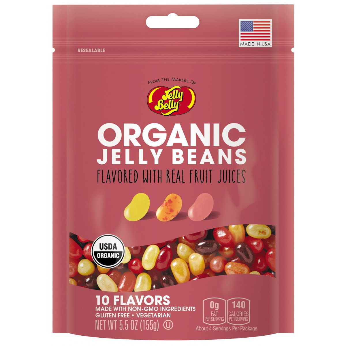 JELLY BELLY: Candy Jlly Bns Asstd Org, 5.5 oz - #tag1# - #tag2#