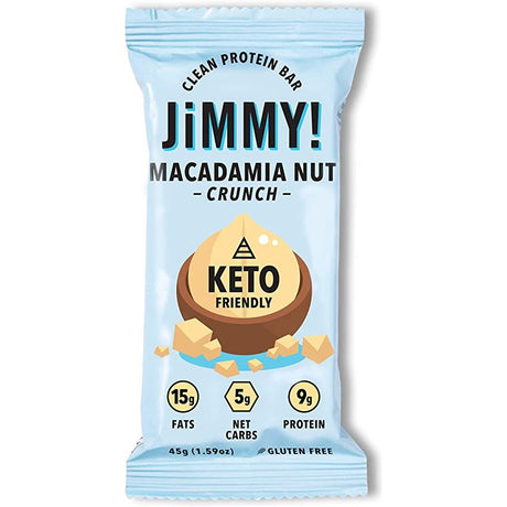 JIMMYBAR: Keto Macadamia Nut Crunch, 1.59 oz - #tag1# - #tag2#