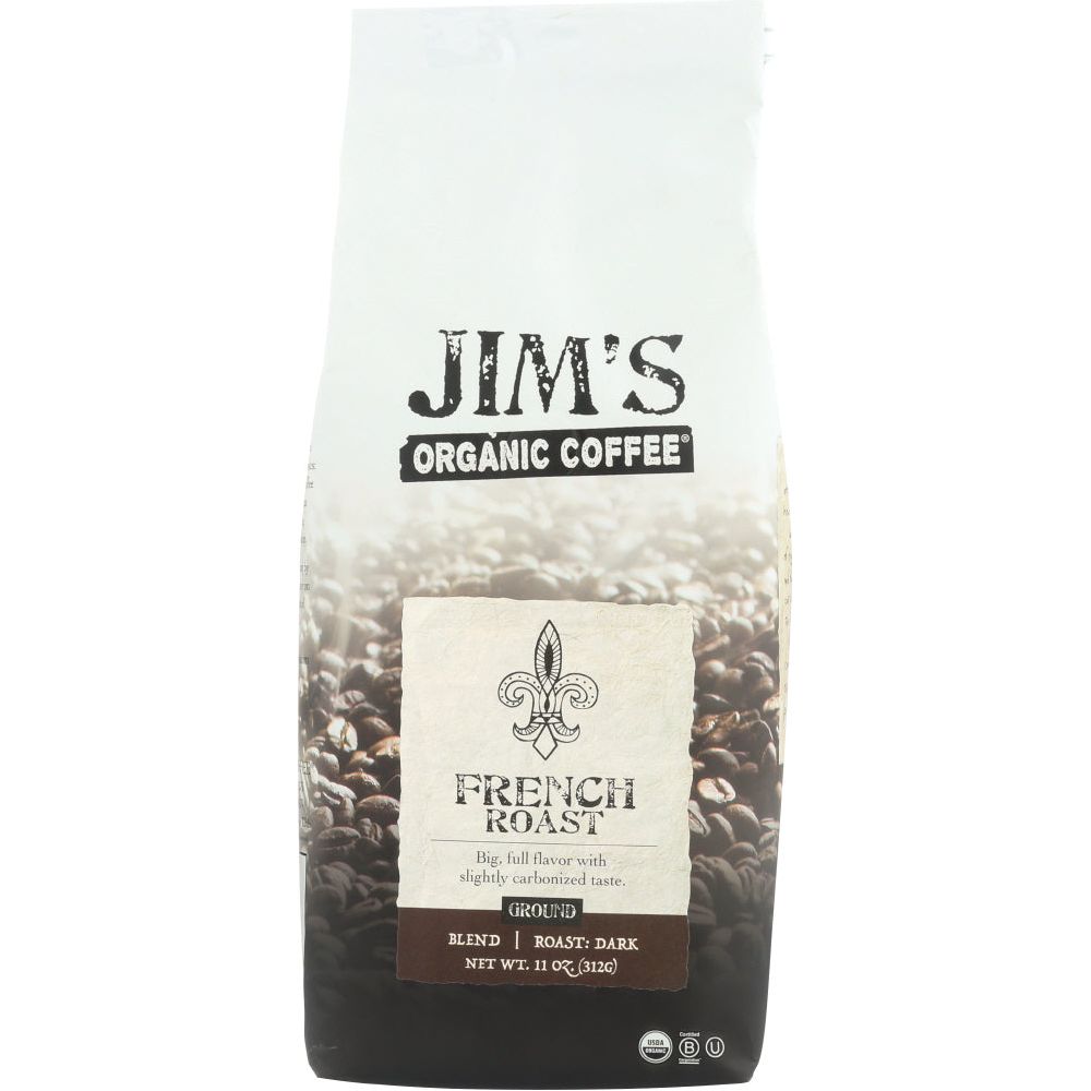 JIM'S ORGANIC COFFEE: French Roast Coffee, 11 oz - #tag1# - #tag2#