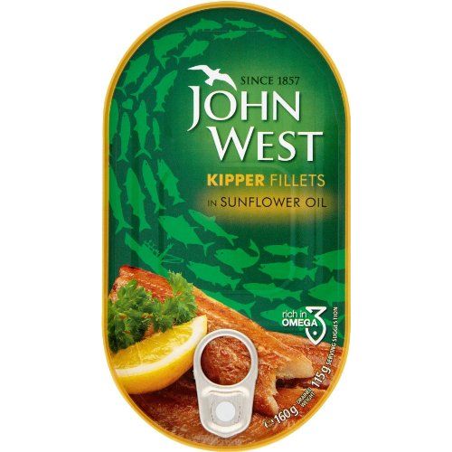 JOHN WEST: Kippers in Sunflower Oil, 6.5 oz - #tag1# - #tag2#