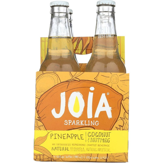 JOIA ALL NATURAL SODA:  Pineapple Coconut And Nutmeg 4 Bottles, 48 fo - #tag1# - #tag2#