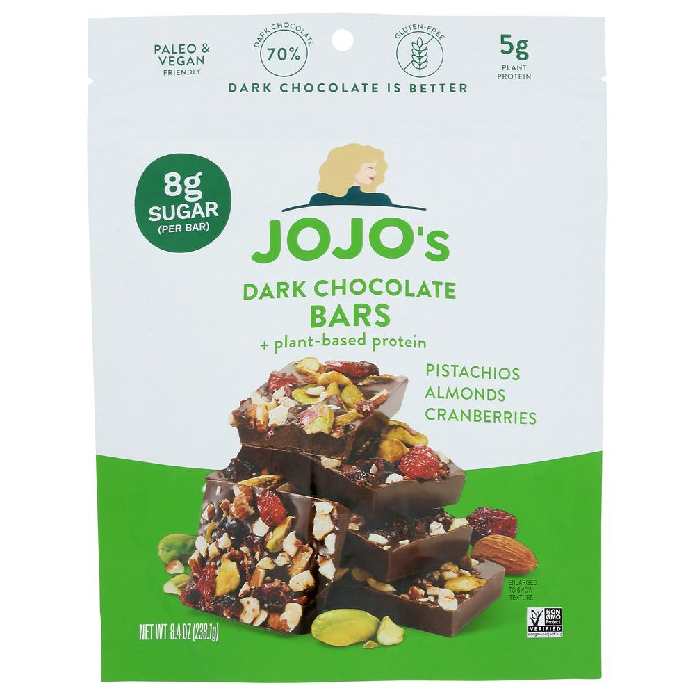 JOJOS CHOCOLATE: Choc Drk Bark Bag 7Pc, 8.4 oz - #tag1# - #tag2#