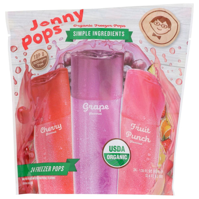 JONNYPOPS: Organic Freezer Pops Variety Pack 24Pc, 32.4 fo - #tag1# - #tag2#