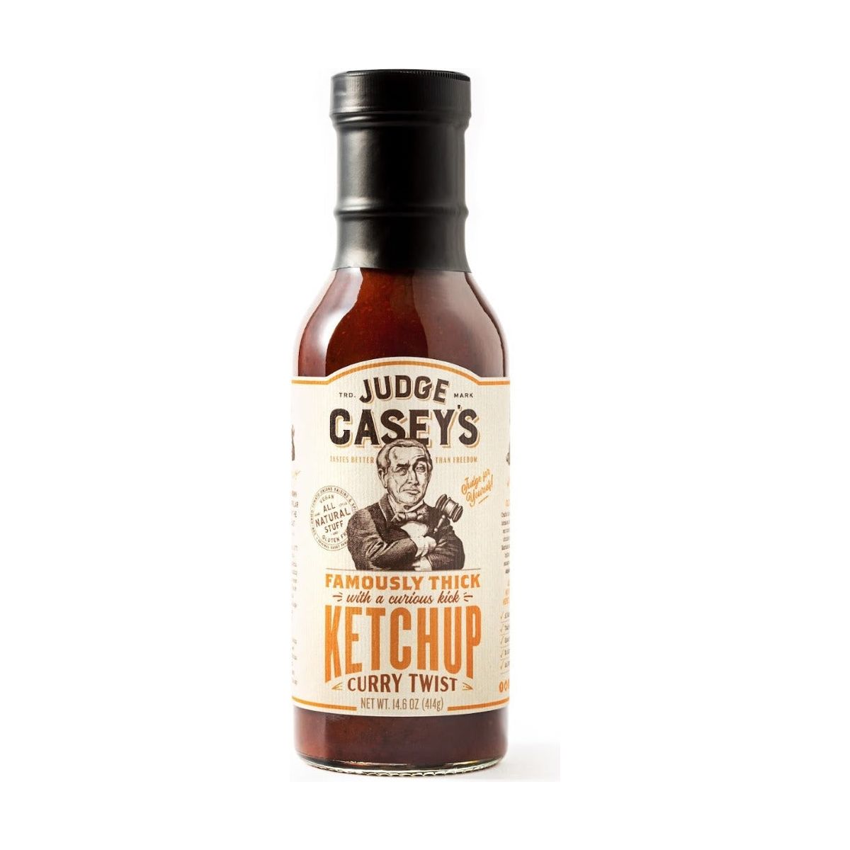 JUDGE CASEYS: Curry Twist Ketchup, 14.6 oz - #tag1# - #tag2#
