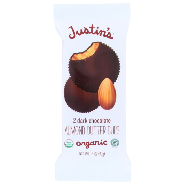 JUSTINS: Dark Choc Cups Almond Butter, 1.4 OZ - #tag1# - #tag2#