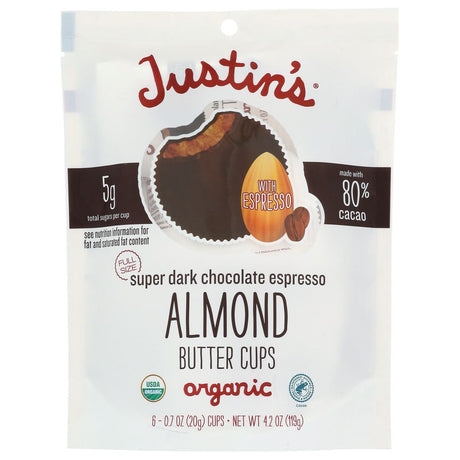 JUSTIN'S: Cups Dk Almd Bttr Esprso, 4.2 oz - #tag1# - #tag2#