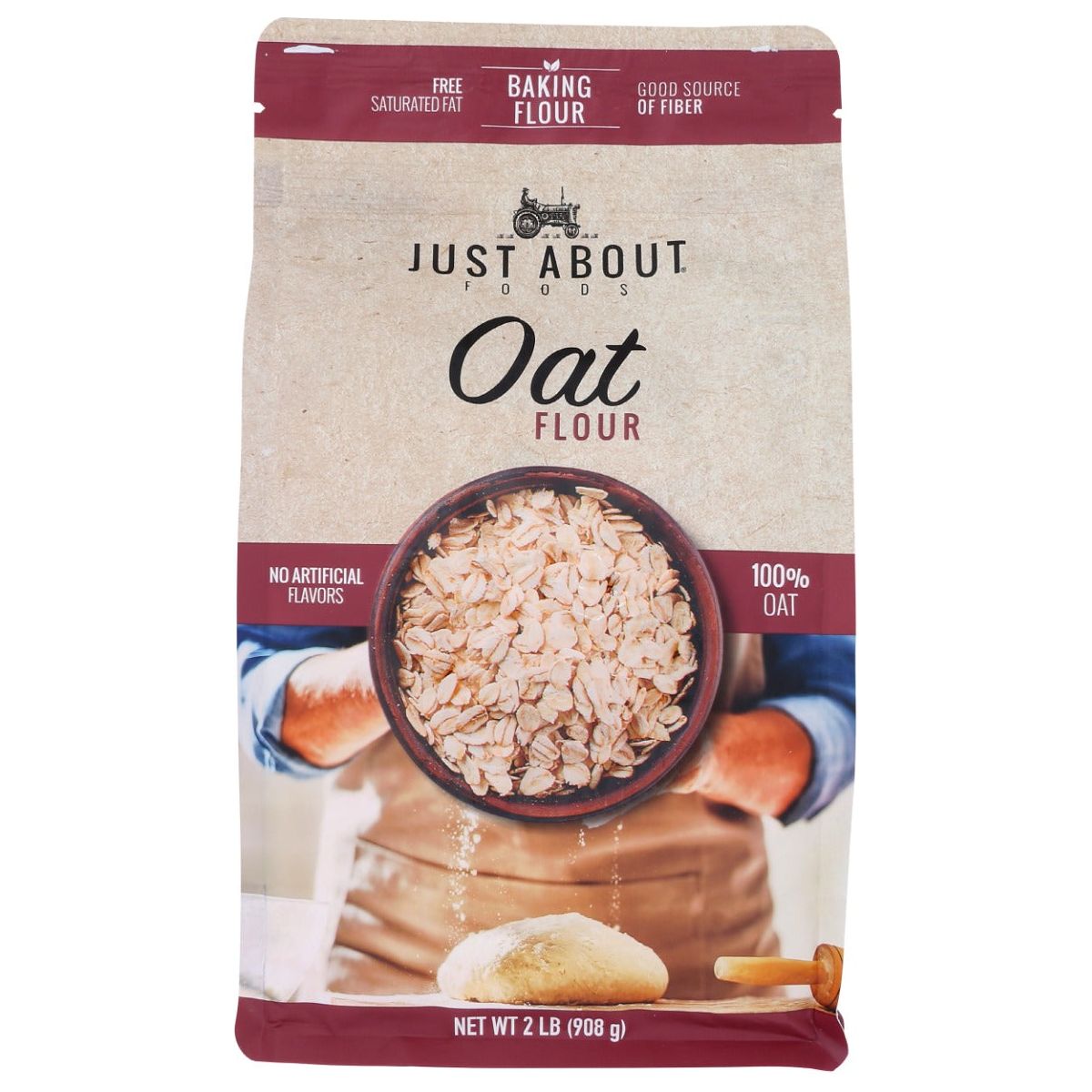 JUST ABOUT FOODS: Oat Flour, 2 lb - #tag1# - #tag2#