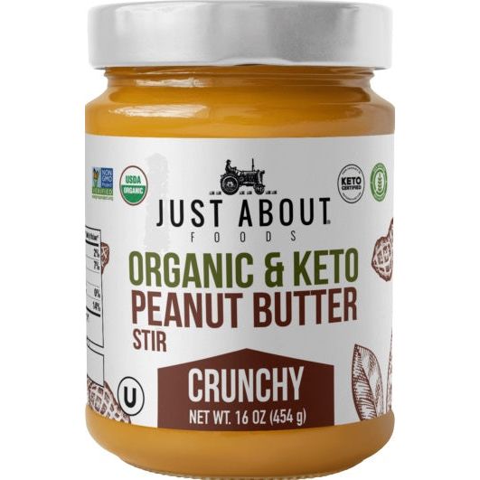 JUST ABOUT FOODS: Organic Crunchy Peanut Butter, 16 oz - #tag1# - #tag2#