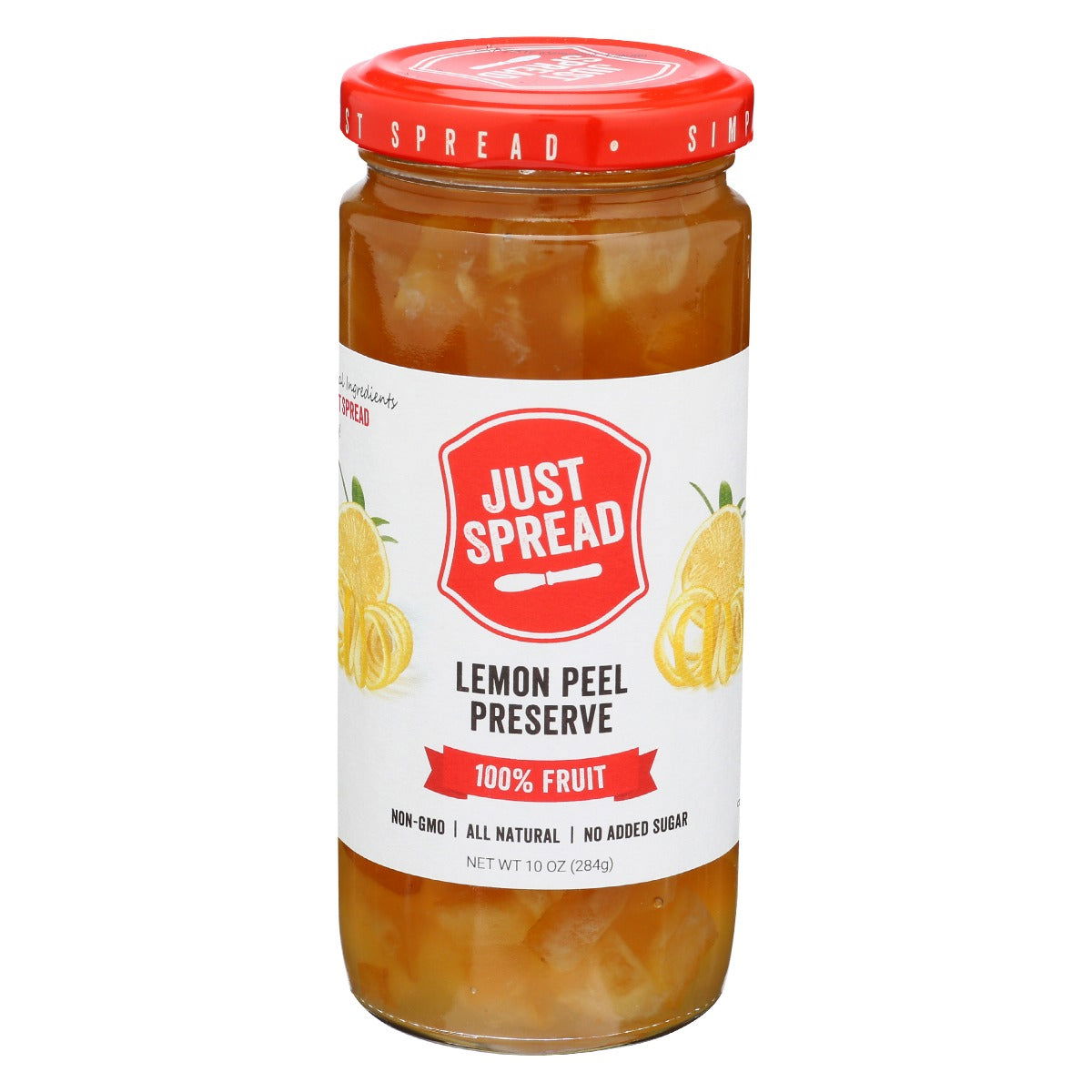 JUST SPREAD: Lemon Peel Fruit Preserve, 10 oz - #tag1# - #tag2#