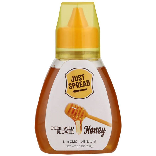 JUST SPREAD: Pure Wild Flower Honey Easy Pour Squeeze Bottle, 8.8 oz - #tag1# - #tag2#