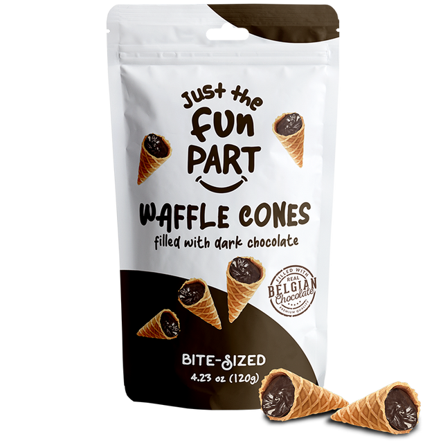 JUST THE FUN PART: Waffle Cone Mini Dk Choc, 4.23 oz - #tag1# - #tag2#