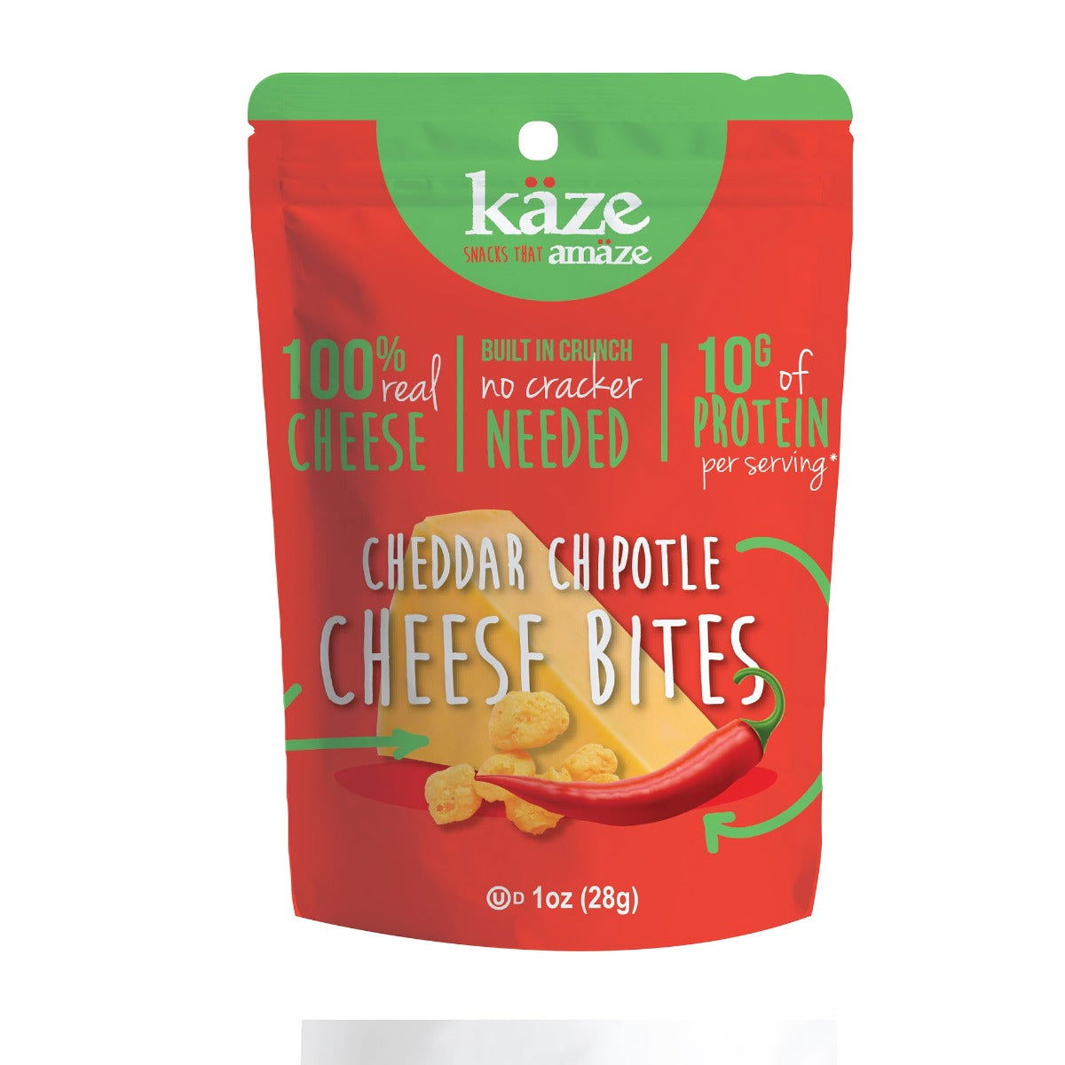 KAZE: Cheddar Chipotle Cheese Bites, 1 oz - #tag1# - #tag2#