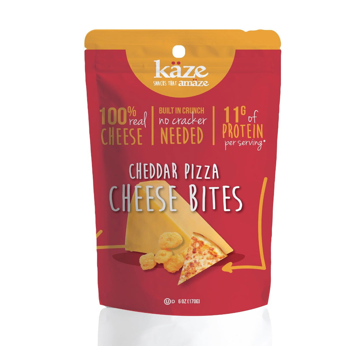 KAZE: Cheese Bites Cheddar Pizza Snack, 6 oz - #tag1# - #tag2#