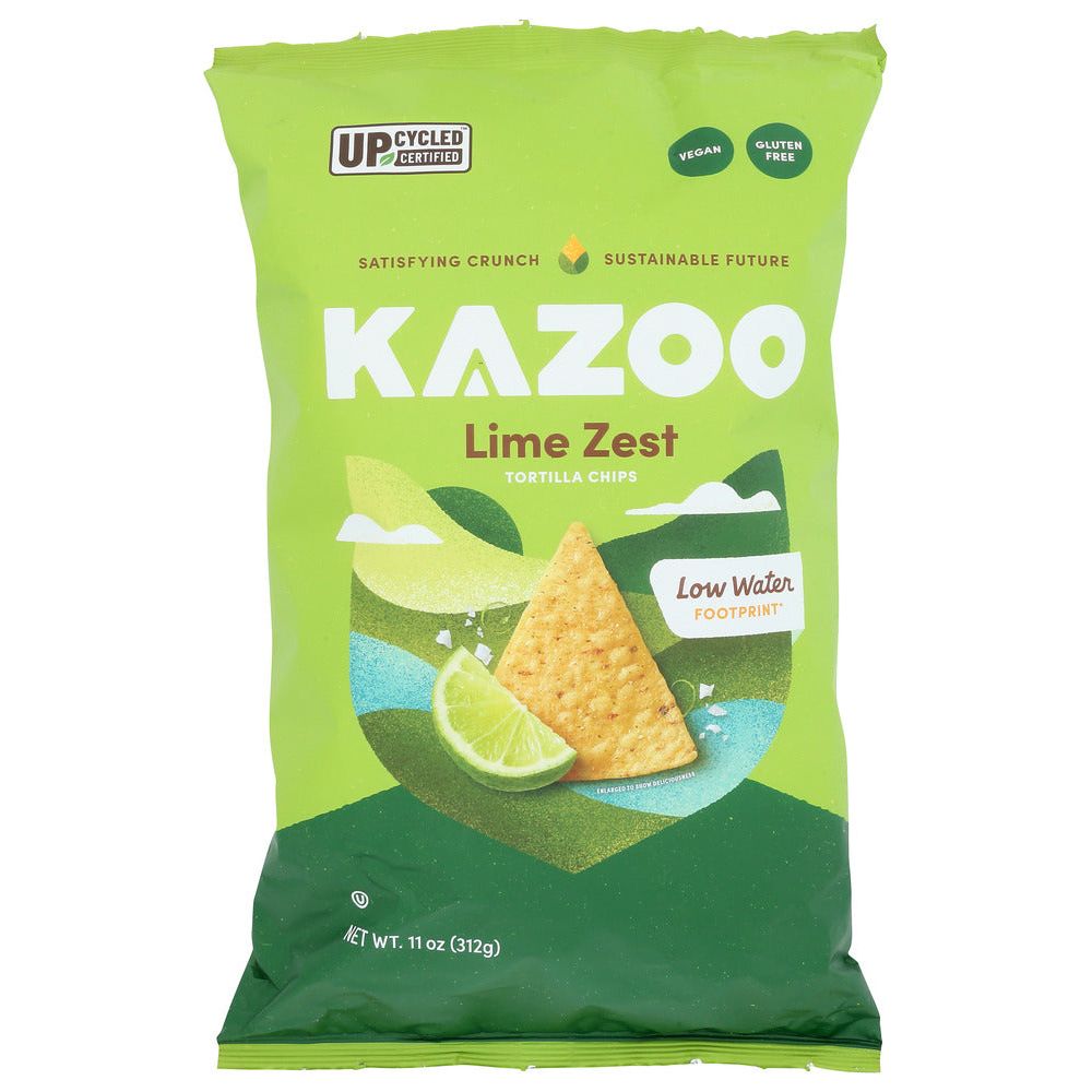 KAZOO: Lime Zest Tortilla Chips, 11 oz - #tag1# - #tag2#